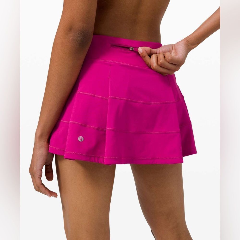 New Lululemon Pace Rival Mid Rise Skirt Ripened Raspberry Size 6 - Picture 6 of 11